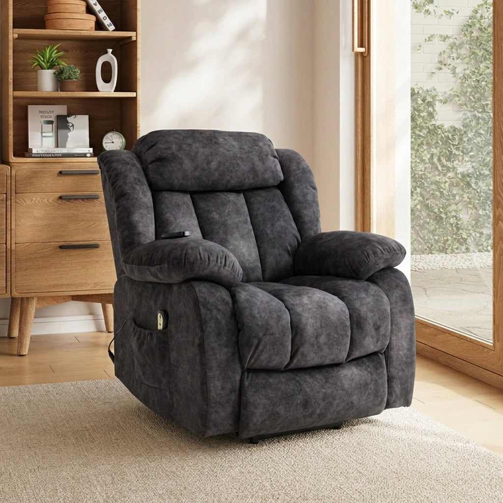Audreamy Power Lift Riser Recliner Chair with Massage & Heat