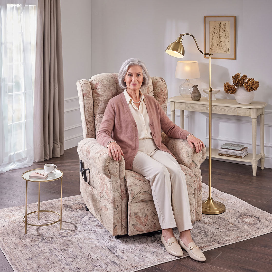 Recliner Armchair Dual Motor Lift Chair for Elderly Infinite Position Lay Flat Recliner with Heat Massage Up to 300 LBS Electric Power Lift Recliner Chair Sofa