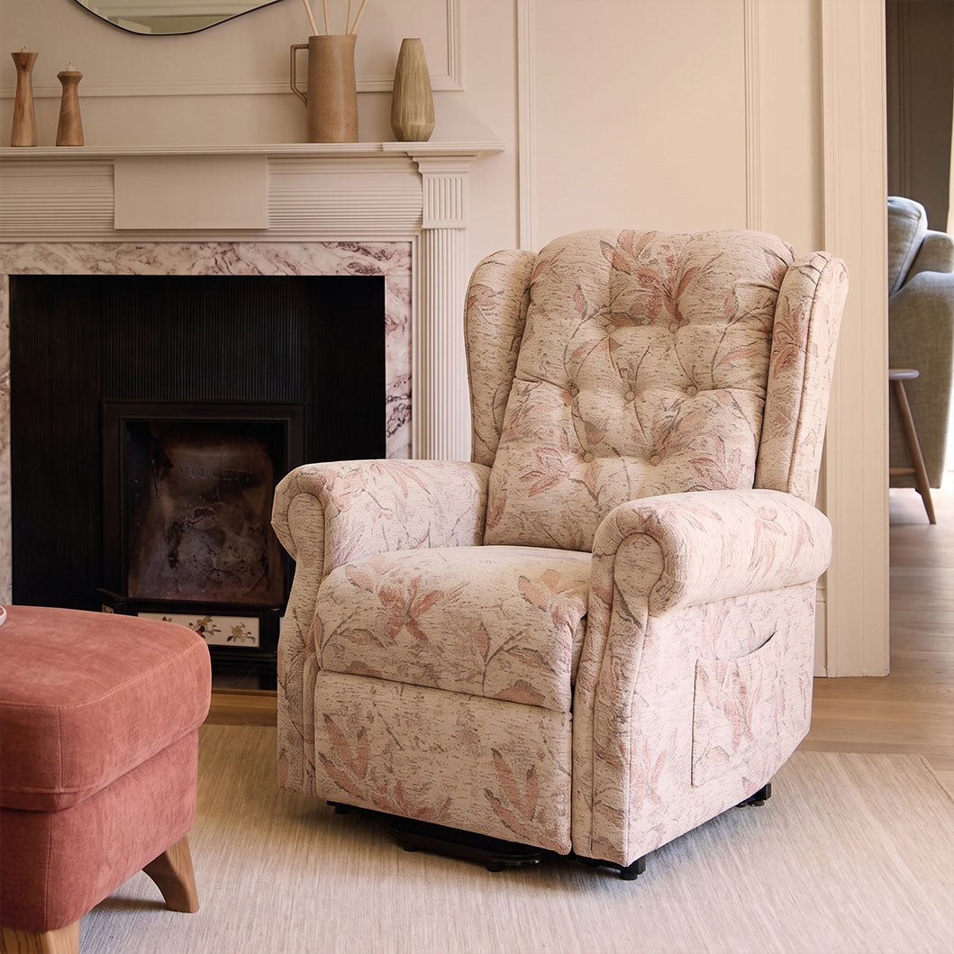 Recliner Armchair Dual Motor Lift Chair for Elderly Infinite Position Lay Flat Recliner with Heat Massage Up to 300 LBS Electric Power Lift Recliner Chair Sofa