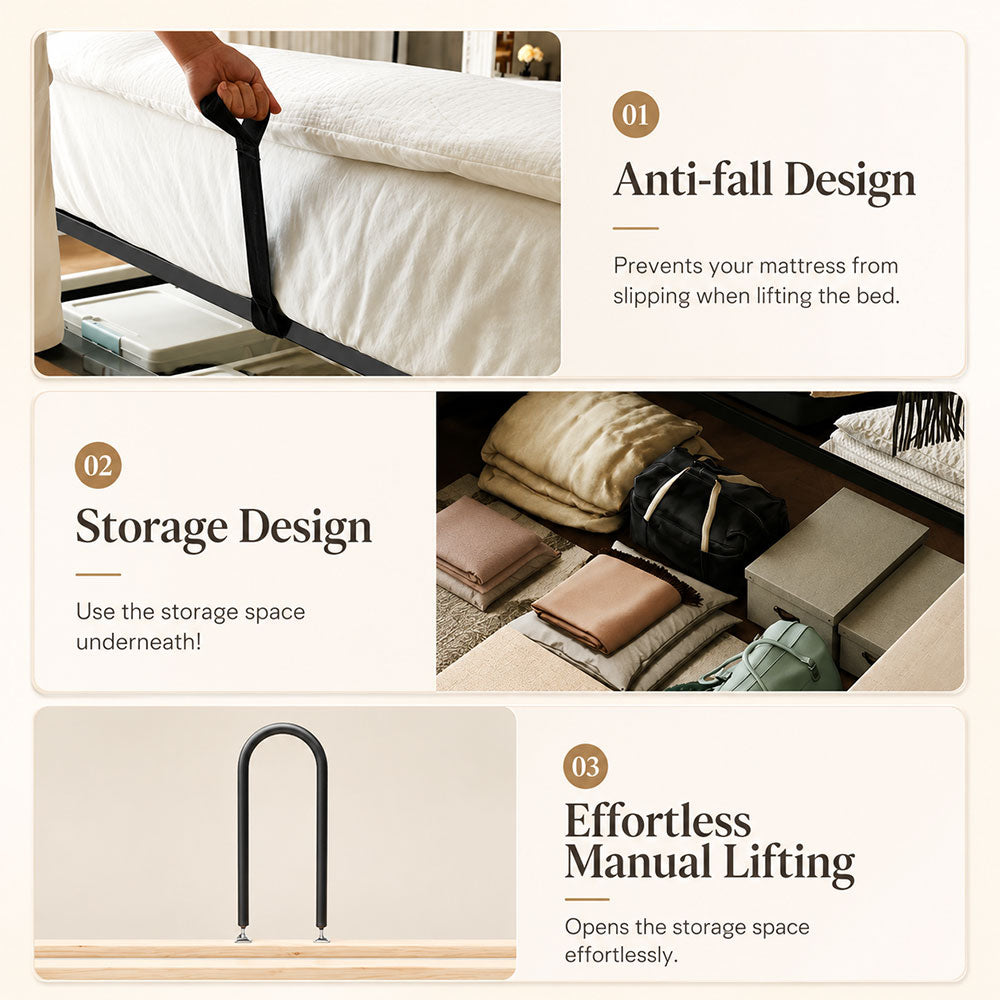 Audreamy Halo Ottoman Bed White PU