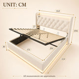 Audreamy Halo Ottoman Bed White PU