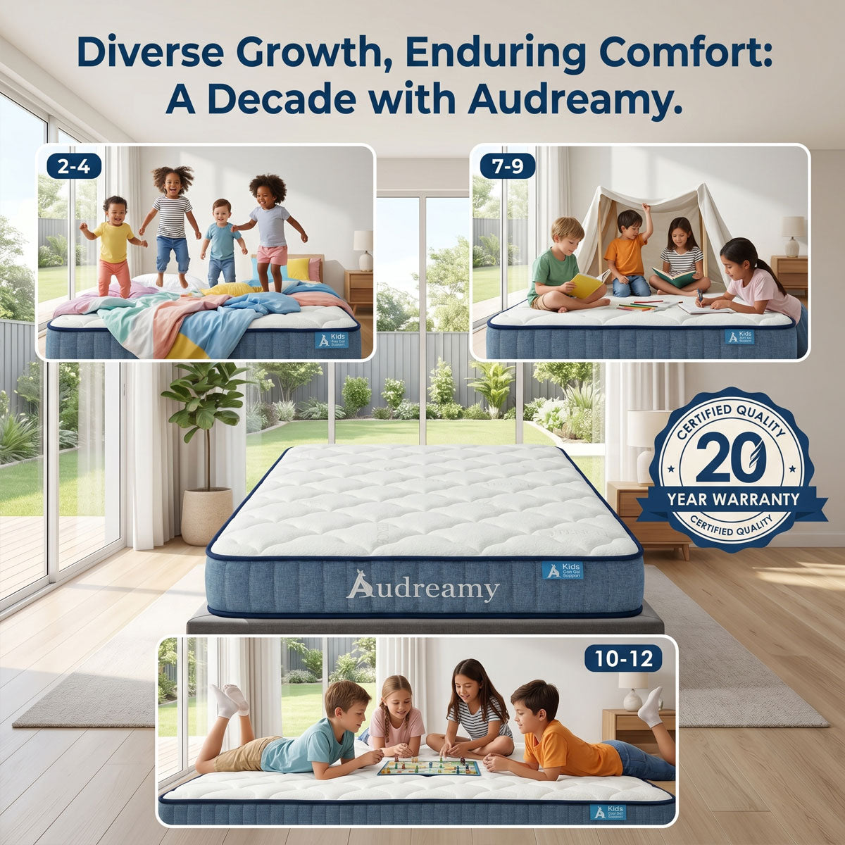 Audreamy Kaveno Kids Mattress Cool Gel
