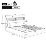 Audreamy Sterling Ottoman Bed Black PU