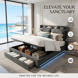 Audreamy Camden Ottoman Bed Grey Velvet