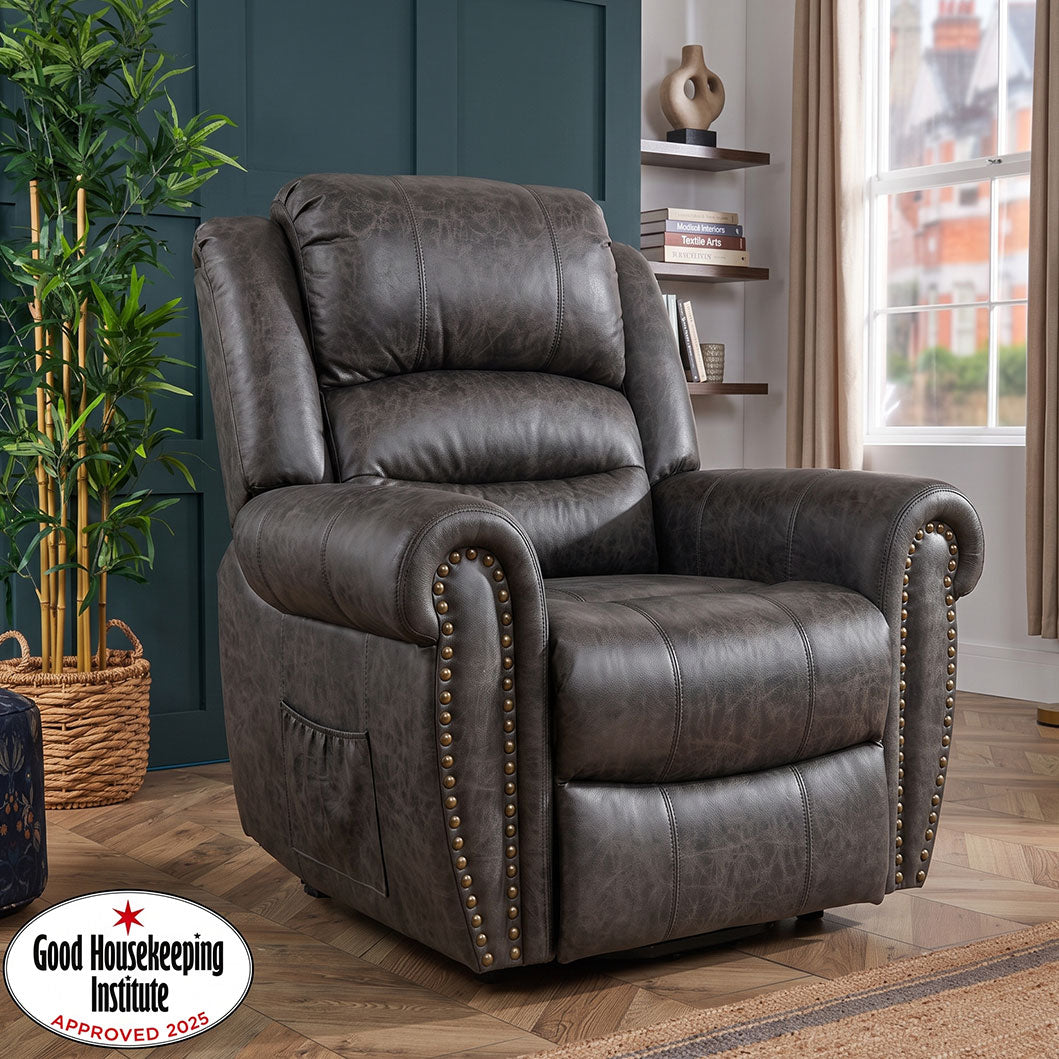 Large Power Lift Recliner Chairs with Massage and Heat for Elderly Big People, Massage Chair Heavy Duty Electric Faux Leather Reclining Chairs with USB Port and 2 Side Pockets