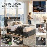 Audreamy Camden Ottoman Bed Grey Velvet