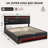 Audreamy Alba Ottoman Bed Black PU