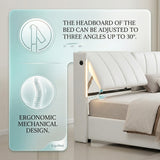 Audreamy Avalon Ottoman Bed White PU