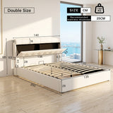 Audreamy Sterling Ottoman Bed White PU