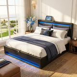 Audreamy Alba Ottoman Bed Black PU