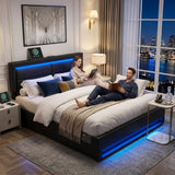 Audreamy Alba Ottoman Bed Black PU