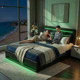 Audreamy Alba Ottoman Bed Black PU