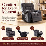 Audreamy Nova Riser Recliner Velvet Dark Grey