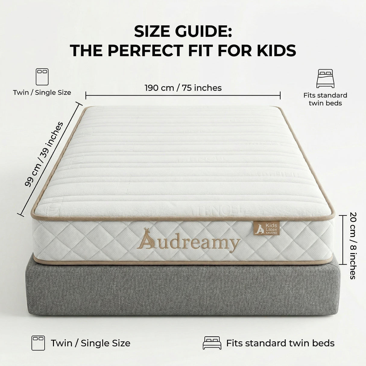 Audreamy Kaveno Kids Mattress LATEX