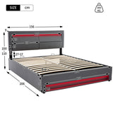 Audreamy Alba Ottoman Bed Grey PU