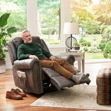 Large Power Lift Recliner Chairs with Massage and Heat for Elderly Big People, Massage Chair Heavy Duty Electric Faux Leather Reclining Chairs with USB Port and 2 Side Pockets