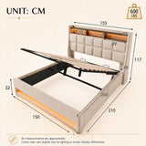 Audreamy Neo Ottoman Bed Beige Linen