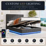Audreamy Selene Ottoman Bed Grey Leather