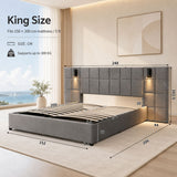 Audreamy Kellan Ottoman Bed Grey Velvet