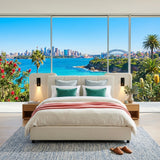 Audreamy Rowan Upholstered Bed Beige PU Double