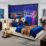 Audreamy Rowan Upholstered Bed Beige PU Double