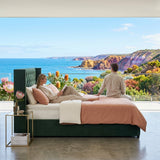 Audreamy Verona Ottoman Bed Green Velvet Double
