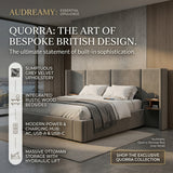 Audreamy Quorra Ottoman Bed Grey Velvet