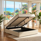 Audreamy Avalon Ottoman Bed Grey PU