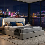 Audreamy Avalon Ottoman Bed Grey PU