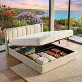 Audreamy Avalon Ottoman Bed Grey PU