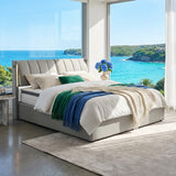 Audreamy Avalon Ottoman Bed Grey PU