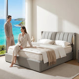 Audreamy Avalon Ottoman Bed Grey PU