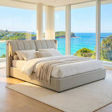 Audreamy Avalon Ottoman Bed Grey PU