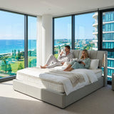 Audreamy Avalon Ottoman Bed Grey PU