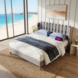 Audreamy Aria Bed Frame Grey Linen