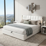 Audreamy Avalon Ottoman Bed White PU