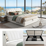 Audreamy Avalon Ottoman Bed White PU