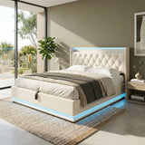 Audreamy Halo Ottoman Bed White PU