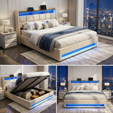Audreamy Neo Ottoman Bed Beige Linen