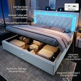 Audreamy Orionis Ottoman Bed Beige Velvet