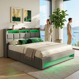 Audreamy Neo Ottoman Bed Grey Linen