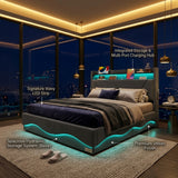Audreamy Vivi Ottoman Bed Frame Grey Velvet