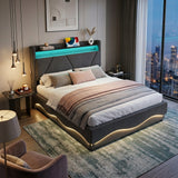 Audreamy Vivi Ottoman Bed Frame Grey Velvet