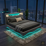 Audreamy Vivi Ottoman Bed Frame Grey Velvet