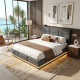 Audreamy Orion Ottoman Bed Grey Velvet