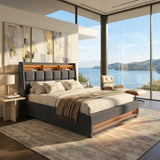 Audreamy Neo Ottoman Bed Grey Linen