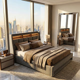 Audreamy Neo Ottoman Bed Grey Linen