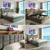 Audreamy Neo Ottoman Bed Grey Linen