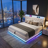 Audreamy Halo Ottoman Bed White PU