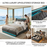 Audreamy Halo Ottoman Bed Grey Linen